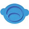 Nuby Nûby ID92913BLUE - Piatto in silicone antiscivolo, colore: Blu
