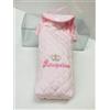 NancyBaby Porta Biberon in cotone naturale 100% ricamo principessa rosa