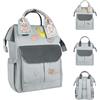 Kikka Boo Kikkaboo borsa fasciatoio Myla zaino, fasciatoio, adesivo rimovibile Dino, colorazione:grigio