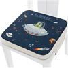 FANSU Cuscino Rialzo da Sedia per Bambini, Fansu Comodo e Facile da Pulire Smontabile Regolabile Cuscino Alzasedia per Seggioloni Cuscino Seduta per Sedia da Giardino (ufo,40x40x5cm)