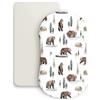 Odot Set di 2 Lenzuolo con Angoli Neonato, Lenzuola per Carrozzina Lenzuola da Culla Copri Fasciatoio Bambino Coprimaterasso in Cotone Morbido con Fascia Elastica (Orso Bruno,82x41cm)