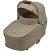 Maxi-Cosi Sense Navicella, spaziosa e confortevole, materasso memory foam traspirante, ClimaFlow, inclinazione SoothingSlope, sonno notturno, manico pelle vegana, Twillic Truffle
