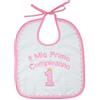 Bubabù Bavaglino - 1 Primo Compleanno - unisex pappa - Made in Italy (ROSA)