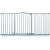 Safetots Cancelletto di Sicurezza con Parte Superiore Incurvata, 152cm - 161cm, Grigio Opaco, Montaggio a Pressione, Cancelletto per Bambini per Porte, Corridoi e Spazi Stretti, Barriera di Sicurezza