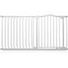 Safetots Cancelletto di Sicurezza con Parte Superiore Incurvata, 134cm - 143cm, Bianco Opaco, Montaggio a Pressione, Cancelletto per Bambini per Porte, Corridoi e Spazi Stretti, Barriera di Sicurezza