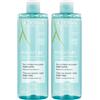 Aderma (Pierre Fabre It.SpA) A-Derma Biology AC Acqua micellare detergente 400ml - Pelle grassa a tendenza acneica, Rimuove il trucco, deterge e restringe i pori 2x400 ml