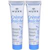 NUXE Crème fraÃ®che de beauté® 3 in 1, Crema idratante 48h, Latte struccante, Maschera rimpolpante - risparmia il 10% con codice: nuxex10 2x100 ml
