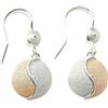Filu & Trama ORECCHINI CORBULA BICOLORE PENDENTE FILIGRANA SARDA ARGENTO GIOIELLI SARDI DONNA bianco rosè