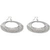 Vestopazzo orecchini multicerchi con micro pepite.Placcato argento,Lavorazione artigianale,nickel tested.MI3053