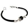 La Filigrana delle Sorelle Manunta Bracciale nero con Su Coccu centrale portafortuna in Argento (19)