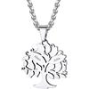 GoldChic Collana Con Nome Personalizzato Ciondolo Albero della Vita Collana Personalizzata con 2 Nomi Collana Donna Acciaio Inossidabile Collana Famiglia Acciaio Regalo per famiglia Mamma