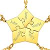 FaithHeart Collana dell'Amicizia 2/3/4/5/6/7/8 Pezzi Ciondoli a Cuore Separabili Nomi Personalizzati del Migliore Amici Catene Regolabili Gioielli Best Friends BFF per il Regalo di Natale Compleanno