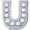 DonnaOro Elemento lettera U in oro bianco e diamanti ELEMENTS (DonnaOro) - DCHF3319U.002