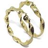 Never say Never Orecchini in oro giallo 18kt con anelli larghi 6 mm e diametro esterno di 5,50 cm. Grande peso; 6.80 grammi di oro della 1a Legge