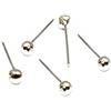 Max Argento Piercing Orecchino Naso Argento 925 Pallino da 2,5 mm Barretta Diritta Set 20 Pezzi
