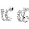 Brosway Orecchini Donna, Orecchini a Cerchio in Argento e Infinite White | Collezione FANCY - FIW153