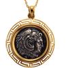BeautifulGreekStatues Alessandro Magno Moneta Greca Grande Pendente d'Argento 925