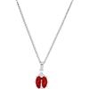 Donipreziosi Collana con Coccinella in Argento 925% - Made in Italy - Collanina Donna Ragazza Bambina con Pendente Coccinella