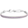 MARLU' Bracciale tennis zirconi baguette catena snake squadrata 31BR0009-LF