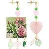 Lebole Maison Lebole Gioielli Orecchini da Donna Mix&Match The Tag Peonia Rosa Verde
