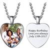PROSTEEL Ciondolo Portafoto Personalizzabile Collana con Foto Personalizzata Ciondolo Cuore Portafoto in Acciaio Inossidabile con Confezione Regalo