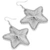 VLNET| Orecchini Vestopazzo stelle microfilo placcati in argento. Diametro 5 cm ca. Chiusura ad amo. Nickel tested, lavorazione artigianale