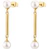 Brosway Orecchini Donna, Orecchini Pendenti in Acciaio e Perle | Collezione AFFINITY - BFF169