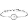 Brosway Bracciale Donna in Acciaio e Cristalli con Simbolo Lettere | Collezione Chakra - BHK141