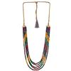 Ratnavali Jewels Collana di Moda Donna con Perle di Quarzo Multicolore