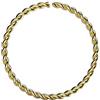Monster Piercing 9K giallo oro 22 Gauge - 8mm diametro continuo Twister Hoop naso anello Piercing da naso