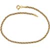 Gioielleria Bucci BRACCIALE DONNA FUNE FUNETTA CORDA ORO GIALLO E BIANCO 18 KT