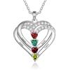 Lam Hub Fong Collana con Nome Personalizzabile Ciondolo Cuore Argento 925 Collana Donna Oro Rosa Regalo per Natale Festa Della Mamma San Valentino
