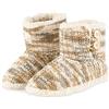 CityComfort Pantofole Donna Invernali a Stivaletto Antiscivolo Morbide e Calde (38-39, Carbone/Grigio/Senape, numeric_38)