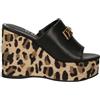 GUESS Sandalo Evenza TC 110 in ecopelle black/leopard Taglia scarpa: 37