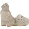Macarena Alba 80 Sandalo Donna - sintetico, beige, 39 EU