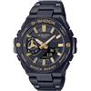 Casio Orologio da polso da uomo al quarzo sportivo bracciale e cassa in acciaio inox di colore nero display analogico nero - GST-B500BD-1A9ER