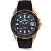 Lorenz DI300 030258GG - Orologio Uomo Sportivo - Automatico Sub Professionale fino a 300 metri - Cinturino in Resina doppia iniezione