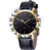CXML&DASHE Orologio Antiorario - Lancette a Rotazione Inversa, Numeri Retrograde, Movimento Quartz non convenzionale Inverso (Design Invertito Originale, Orologio Eccentrico)