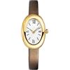 MASTOP Orologio da polso da donna, elegante orologio da polso al quarzo con quadrante ovale da 24 mm, regalo per lei, Caffè B, Elegante e alla moda