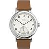 Timex Men Analogue Watch with a Leather Strap Waterbury