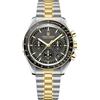 TYBERLEY Uomo Cronografo Professionale Giappone VK63 Movimento al quarzo Luna Orologio da polso in acciaio inox 100M impermeabile Casual Orologio Analogico PD1701
