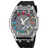 Forrader Orologio da polso da uomo, analogico, digitale, con doppio display, impermeabile, militare, multifunzione, per sport all'aria aperta