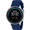 Liu Jo Orologio Uomo Smartwatch Voice Man Silver Cinturino Blu