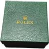 ROUREOX Cofanetto Orologi Verde Scatola Portaoggetti Singola Legno Espositore Texture Pelle Cuscino per Rolex Oyster Perpetual