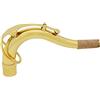 non-brand Sassofono Tenore Sax a Collo Baritono e Flat in Ottone Laccato Oro - Sharplace 1 Pezzo