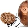 TOCTUS Handpan, corda intrecciata intrecciata in acciaio, 55,9 cm, realizzata a mano, decorazione per tamburi a mano, accessori per strumenti a percussione