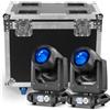 FODEXAZY 2 PCS 200W Teste Mobili RGBW LED Fascio Luci Palcoscenico con 1 Flightcase, Focus Elettronico 14 Patterns dmx512 Luce Festa 18 Prismi Effetto Arcobaleno Per Natale DJ Discoteca Bar Matrimonio