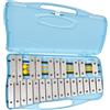 Angel G2-G4 - Metallofono diatonico a 25 tasti, Blu, Argento