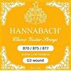 Hannabach Corde per chitarra classica G3/Sol3 Nylon, Rivestimento In Alluminio, Super Low Tension