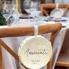 WEIYOUDP Mini tamburelli personalizzati in blocco per matrimonio, carte da posto con nome personalizzato e bomboniere, percussioni portatili in legno e metallo per matrimoni in chiesa, feste di beneficenza (15